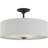 Armindo 3-Light Antique Bronze Semi-Flush Mount Light with Summer Linen Shade-2026974636