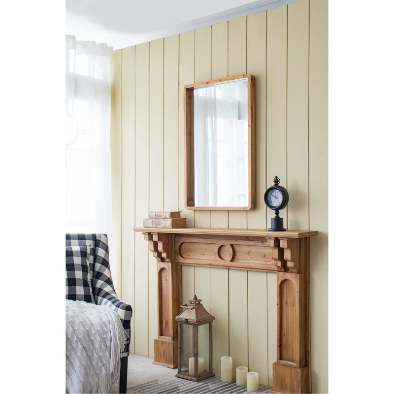 Charmant miroir rustique et moderne en bois pour une décoration polyvalente