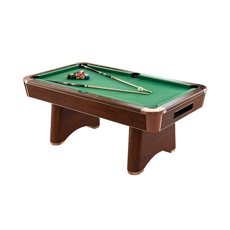 Table de billard standard à retour automatique 8 pi avec tapis de billard vert Modern Home, 31.89" H x 96.26" W x 52.17" D