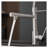 Commercial Brushed Nickel Kitchen Faucet with Pull-Down Sprayer, Single Handle Stainless Steel Sink Mixer with Ceramic Cartridge-129414346