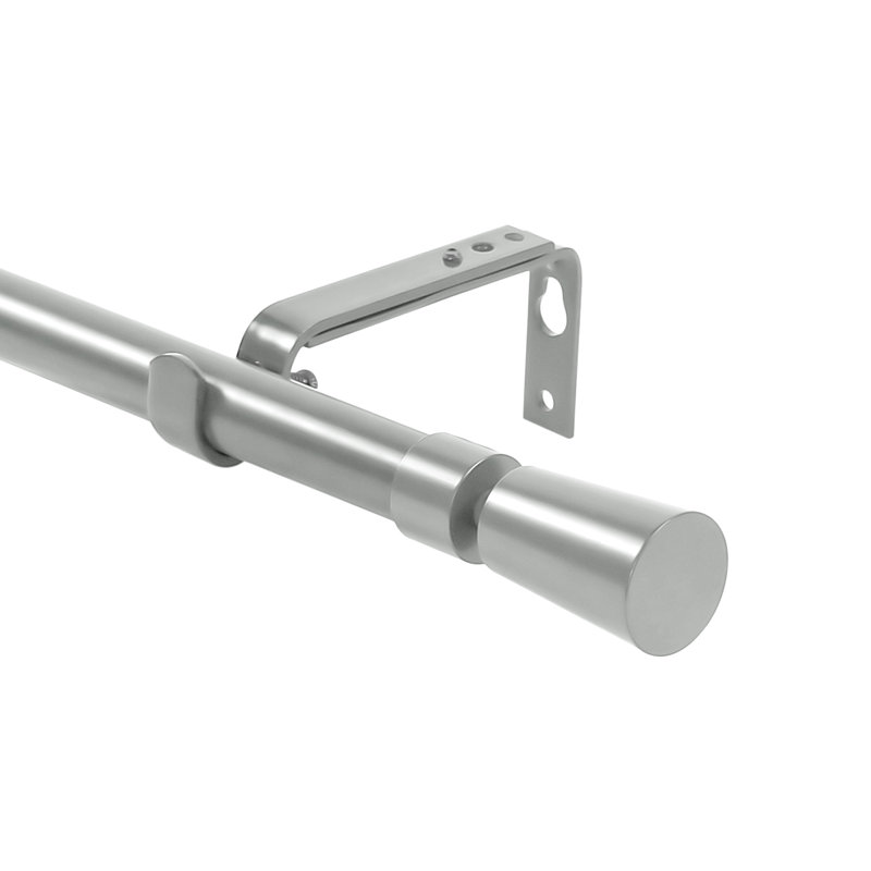 Tringle à rideaux simple Folwell Nagle, De 28 po à 48 po de largeur, Étain