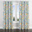 Rideaux Boho - rideau à œillets à motif cachemire coloré bleu d'été - 1 panneau-647987742-647987739