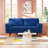 Delicat 58.46'' Velvet Loveseat-1475972680