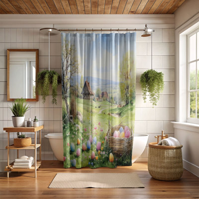 Blooming Landscape - 1 Piece Standard Shower Curtain
