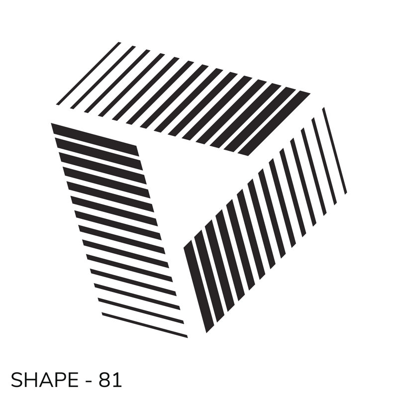 Simple Geometric Shape by Vanzyst - Wrapped Canvas Print, 30cm H x 30cm W x 3.8cm D