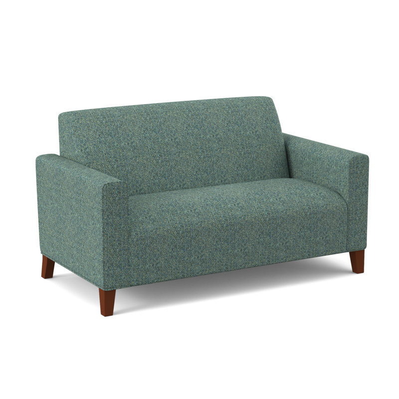 Kailum 69" Square Arm Sofa, Connelly Peacock Performance Tweed