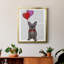 Bouledogue français et ballons sur toile de qualité supérieure - prêts à être accrochés-1268327799-1268327801