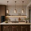Luminaire suspendu moderne en pierre naturelle et bois