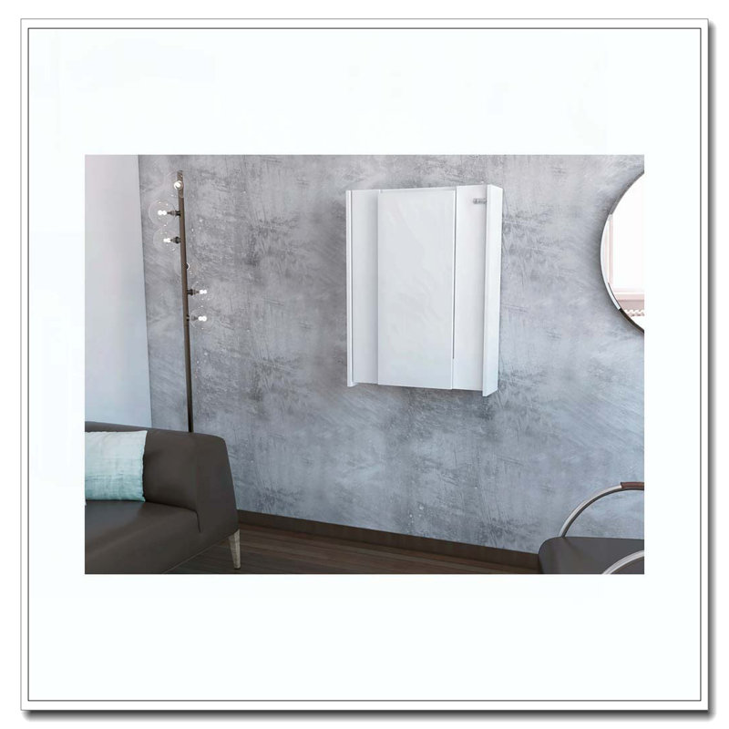Bureau rectangulaire pliable Wakeman - blanc