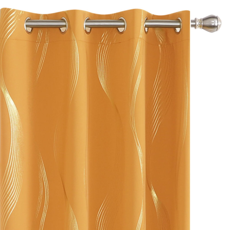 Paire de rideaux Givonni, L 42 po x L 54 po, Beige clair