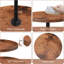 Présentoir à petits gâteaux, tour à petits gâteaux à 3 niveaux pour 50 petits gâteaux en bois Présentoir à gâteaux en bois