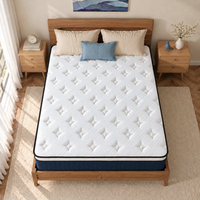 Matelas hybride en mousse 12 po à refroidissement moyen ferme en boîte, isolation des mouvements, support de bord, certifié Certipur-US, OEKO-TEX
