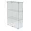 Marialyce Glass Display Cabinet with LED Lighting and Lockable Door, Showcase Cabinet for Collectibles, Books, Ornaments and Home Décor-1645812224-1645812222-1645812220