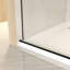 Porte de douche coulissante sans cadre 44-48 "x 76" H, verre trempé transparent 5/16 "(8Mm), cadre en acier inoxydable