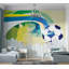 Murale pelez et collez de qualité supérieure - soccer abstrait-820374521