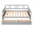 Daybed With Two Drawers In Solid Wood - Gray For A Cozy Bedroom Full Size Drawers, Enhancing Room Functionality