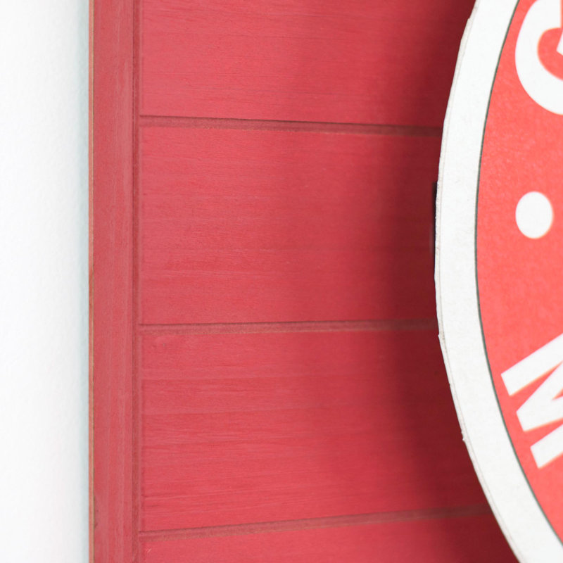Vintage Texaco Gasoline Red Metal LED Wall Sign