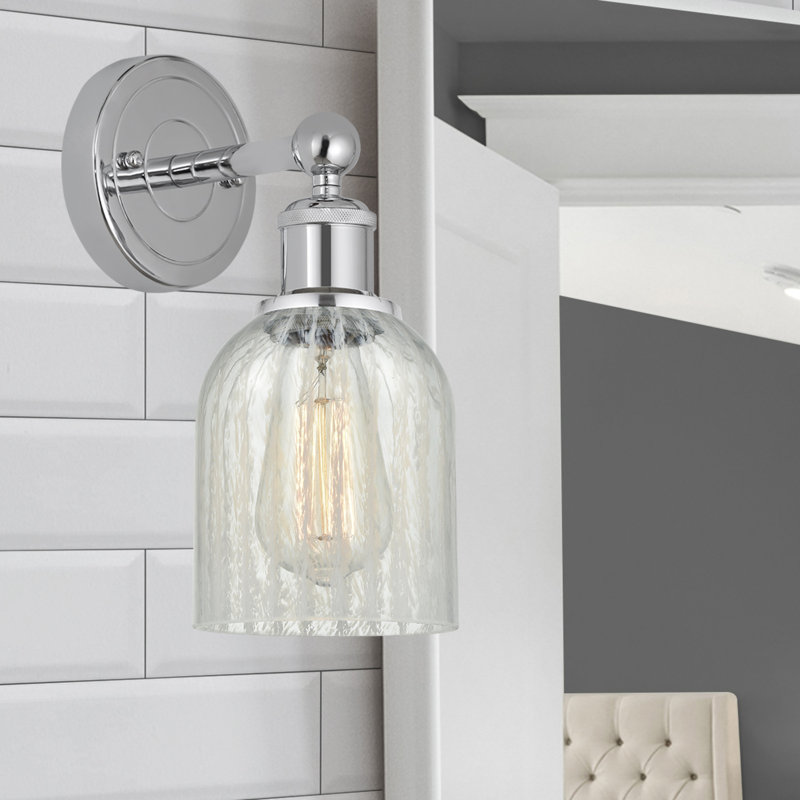 Carmi Armed Sconce, Mouchette, Polished Chrome