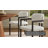Elio Barrel Fabric And Metal Dining Chair-109758054