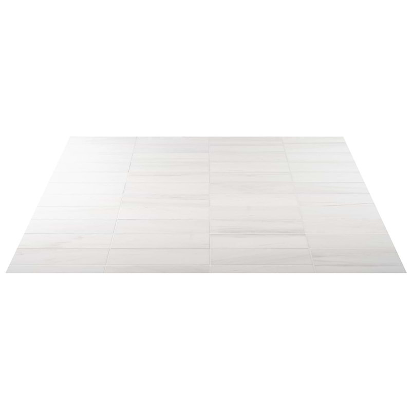 Bianco Dolomite 4x12 Honed Marble Tile