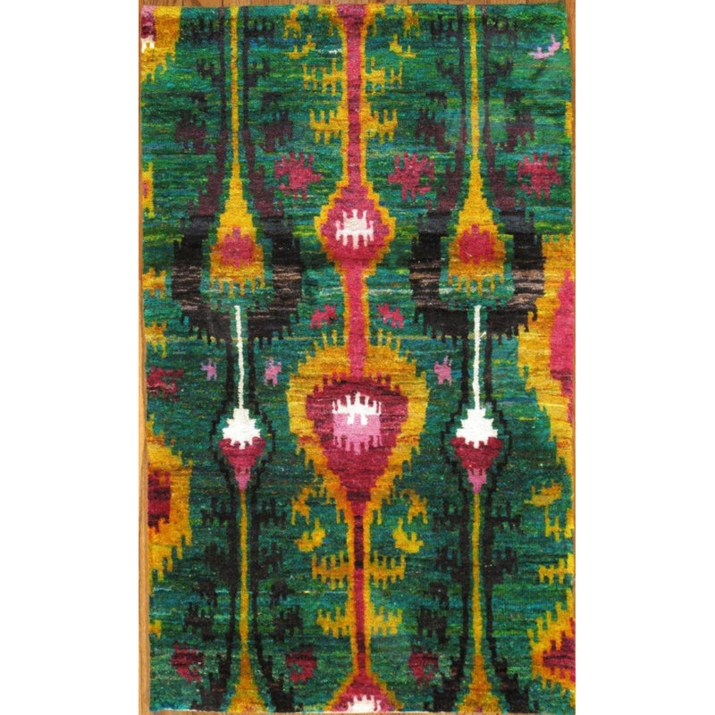 Pilgreen Area Rug in Multi Green