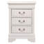 Charmante table de chevet traditionnelle blanche-103129658