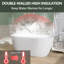 Baignoire autoportante en acrylique avec drain central 59 po x 30 po-94320486