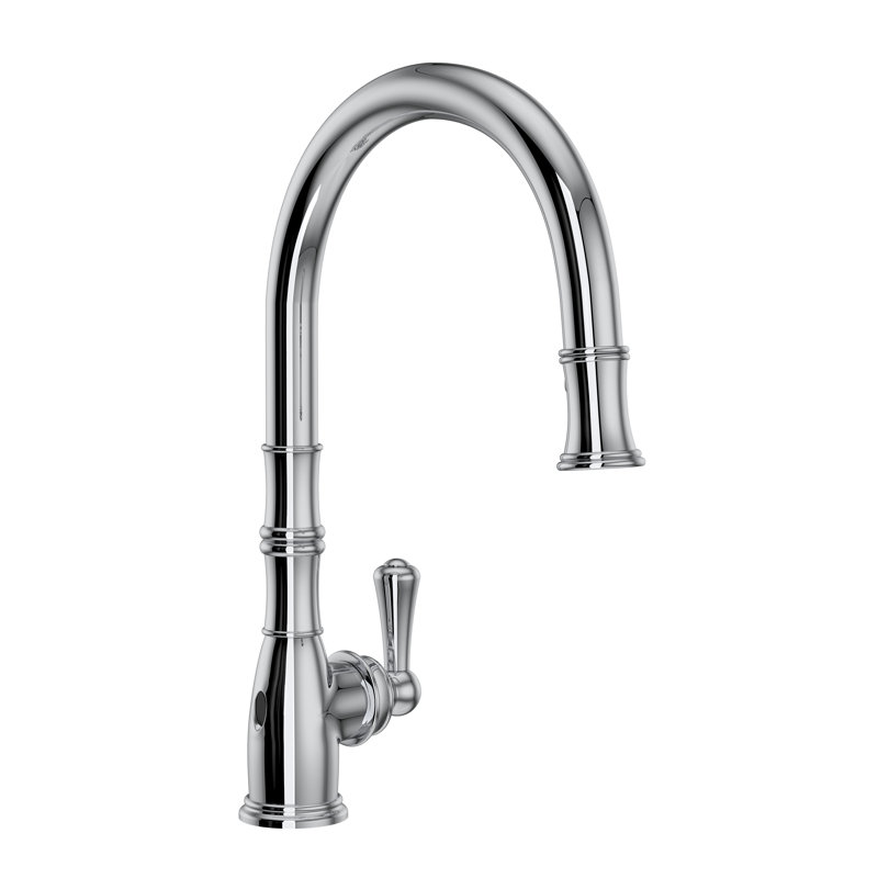 Georgian Era™ Pull-Down Single Handed Kitchen Faucet With Accessories, Polished Chrome