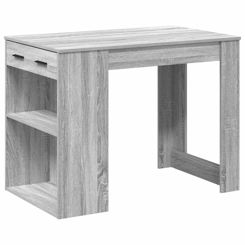 1 Desk, Grey/Sonoma