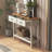 Farmhouse Console Table Entryway Table Sofa Table Rustic Side Table With Storage Drawer-1387920785