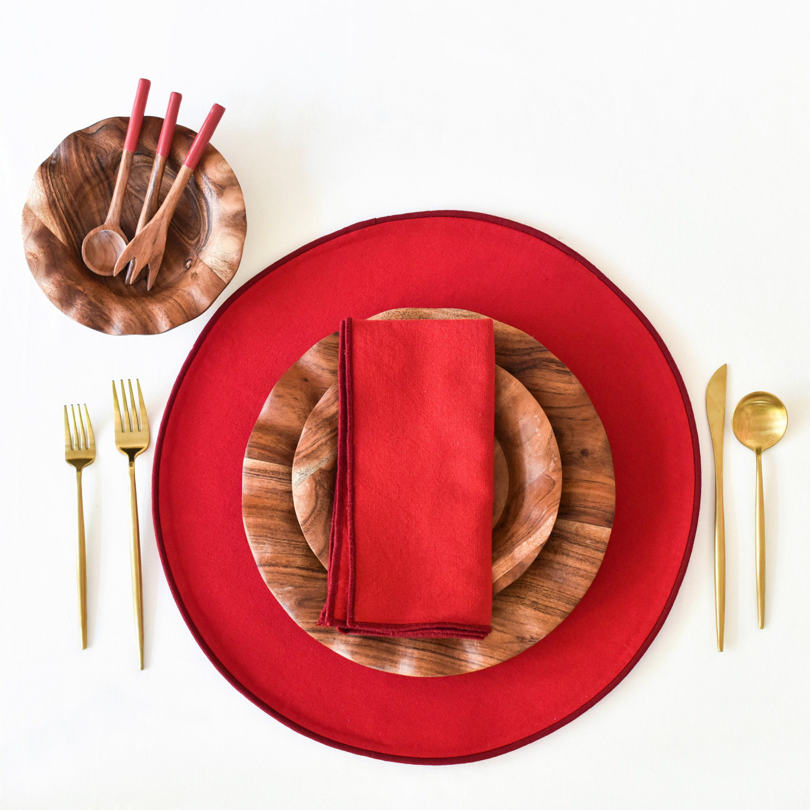Reversible Placemat, Red