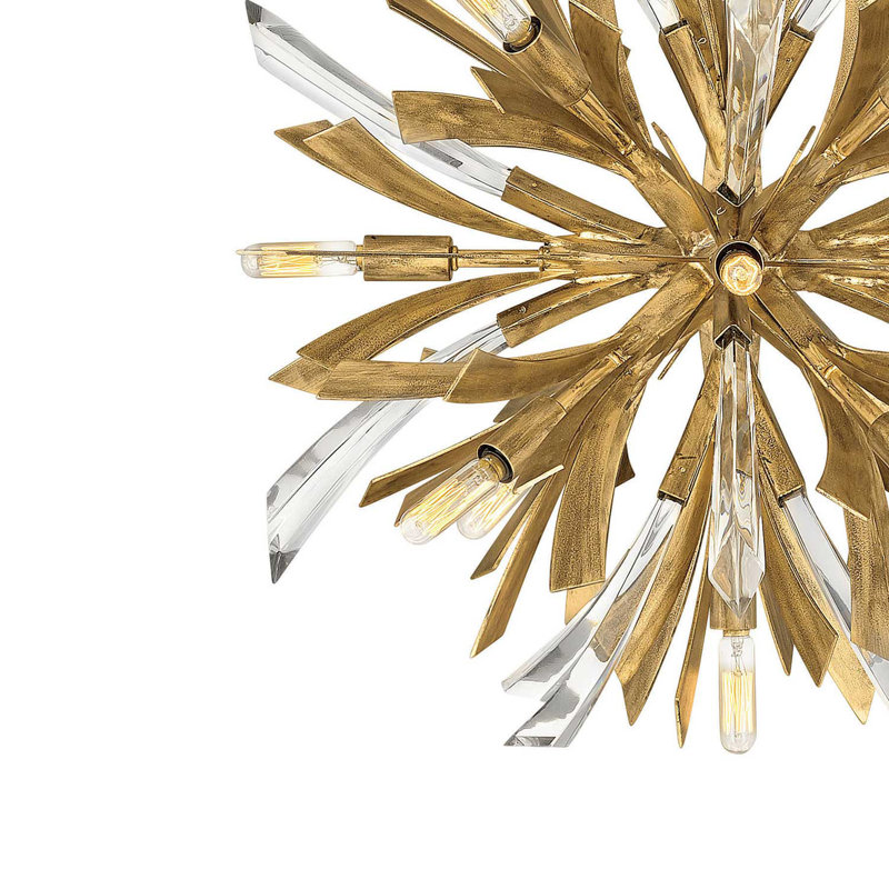 Vida 13 - Light Sputnik Sphere Chandelier, 26"H x 22"W x 22"D