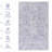 4'x 6'Blue+Cream Washable Area Rug-2113685736