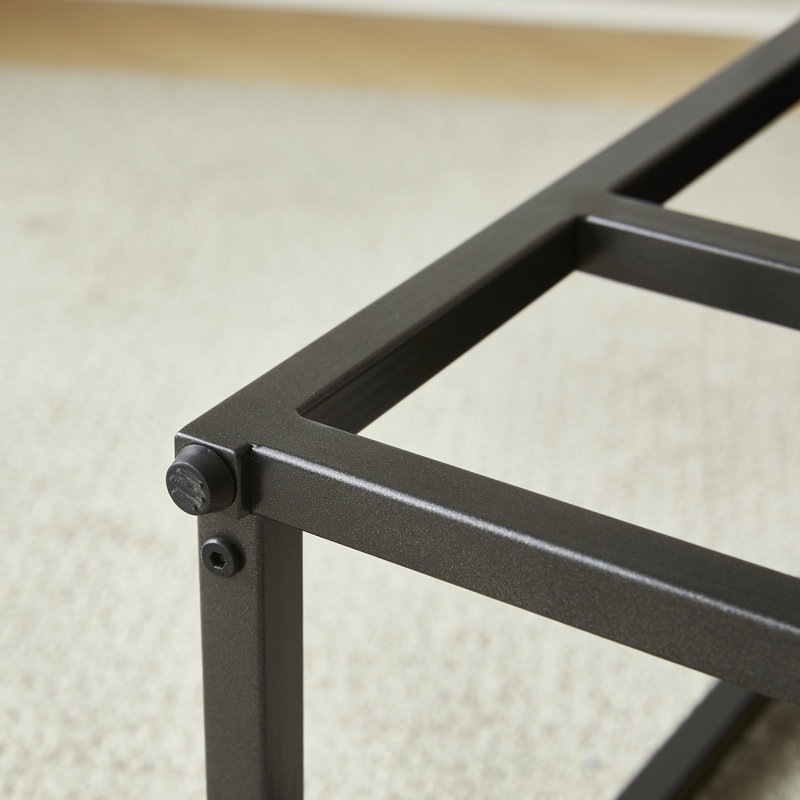 Upholstered Counter Stool with Metal Frame