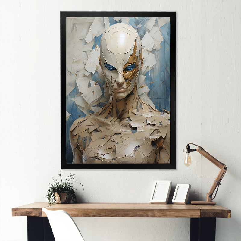 «Darkness Superheros» sur toile, Cadre photo noir, H 32 po x l 16 po x P 1 po