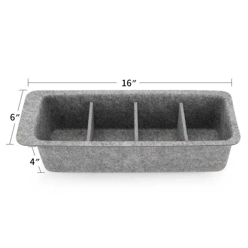 Welaxy Decorative Bin, Gray