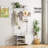 Hall Tree, Coat Rack with 17 Hooks & 2 Drawers, 6 in 1 Design Entryway Bench, Shoe Rack Hanging Rod