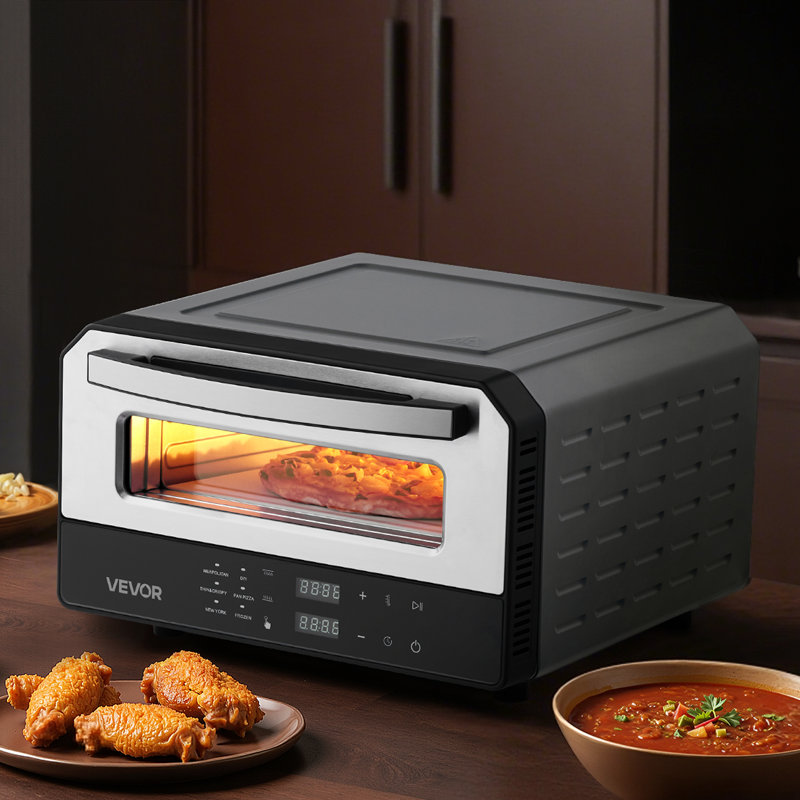 12 Inch Electric Pizza Oven with Pizza Stone 750℉ Max Temp Pizza Maker