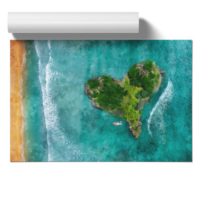 The Heart of the Island Painting - Frameless Print
