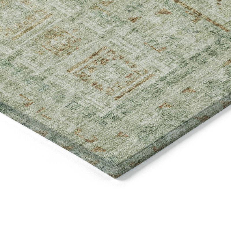 Machine Washable Indoor/Outdoor Brathwaite ACN2173 Striped Rug, Runner 2'3" x 7'6"