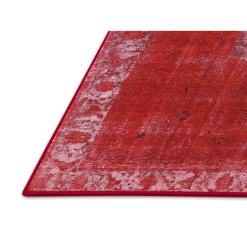 Tapis de style oriental rouge, Rectangle 8 pi x 12 pi