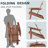 Wooden Outdoor Folding Adirondack Chair Set Of 2, Perfect For Patio, Garden, And Backyard Relaxation, Half Assembled For Easy Setup.-874838685