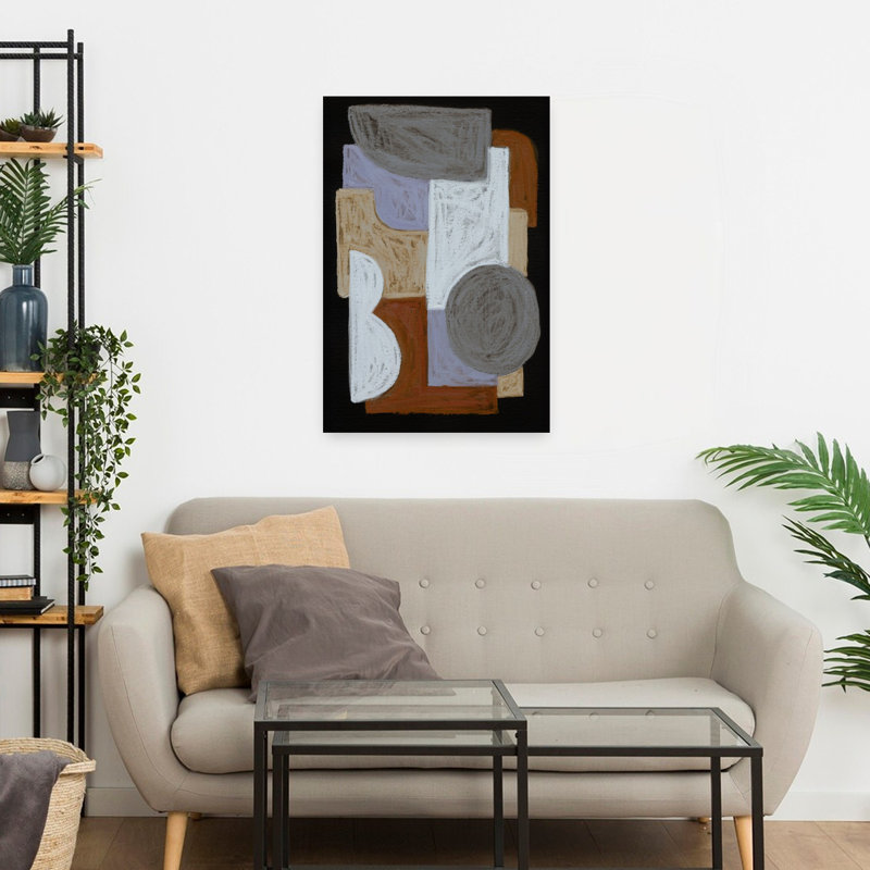 Art contemporain contemporain abstrait, 24" H x 16" W
