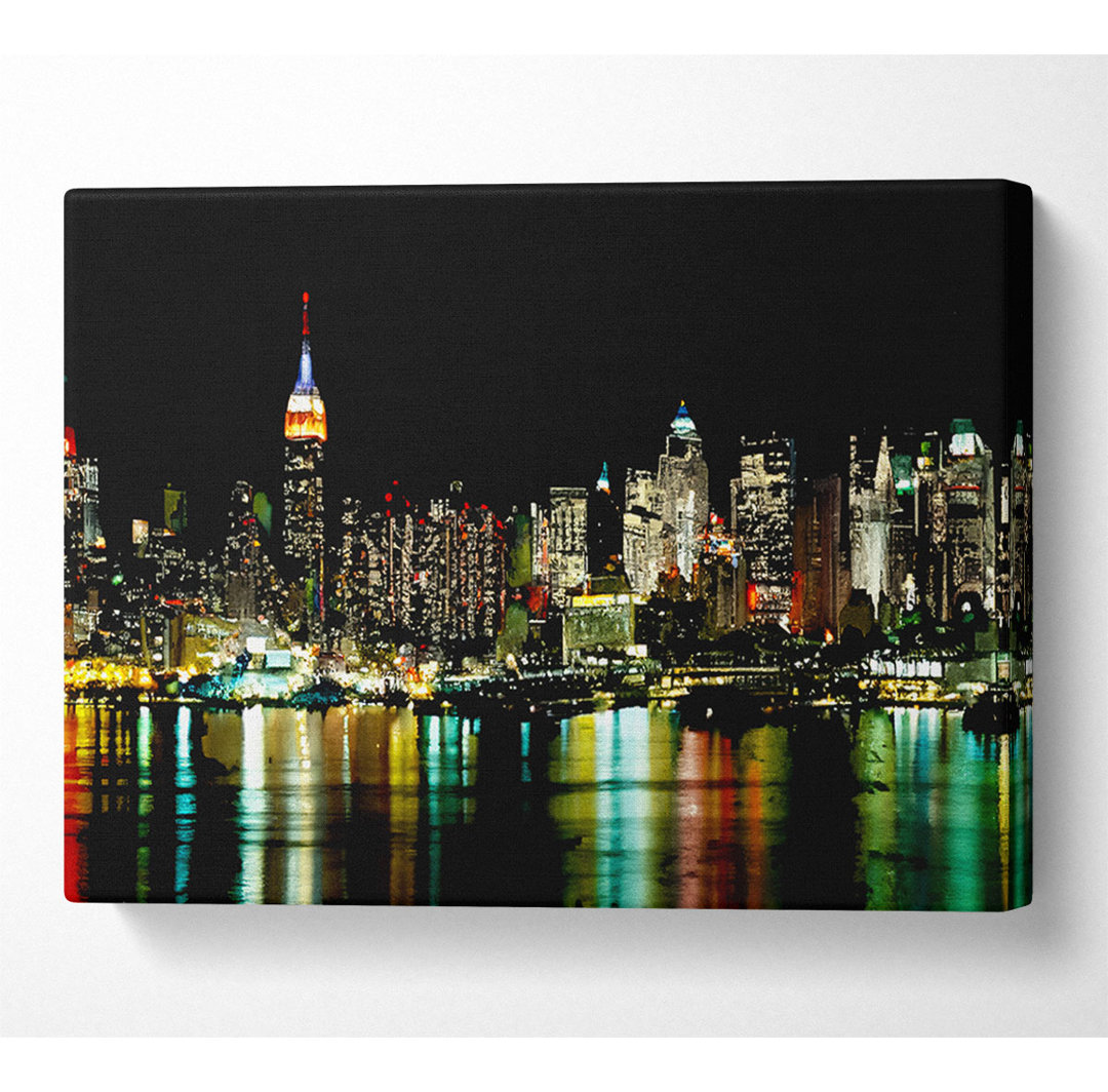 New York City Glow - Kunstdrucke auf Segeltuch