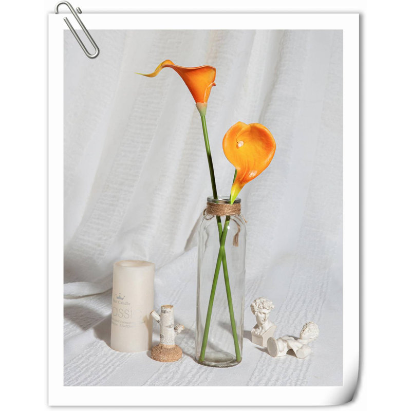 Arrangement Lillies, Orange, H 13,58 po x l 2,3 po x P 3 po