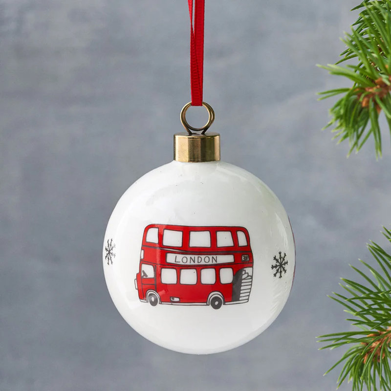 6cm Bone China Bauble