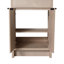 Meuble-lavabo autoportant avec lavabo en céramique et 2 portes d'armoire à fermeture en douceur-813950320