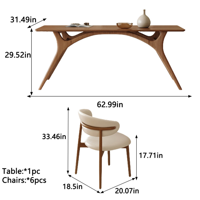 Ensemble de salle à manger Mykie L 62,99 x l 31,49