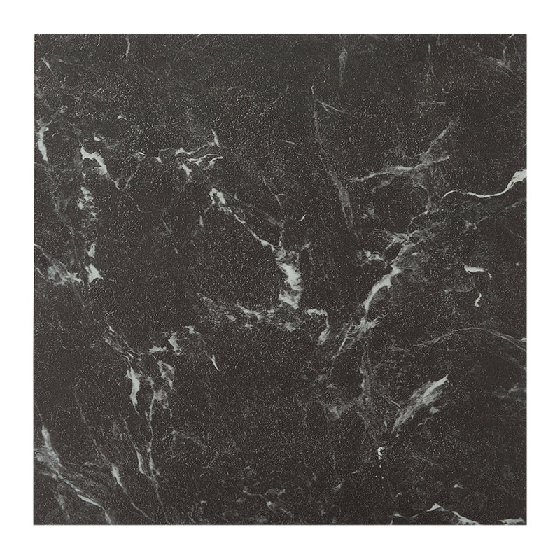 30Pcs Self-adhesive PVC Parquet Flooring Tiles Set, Black, Marble Look