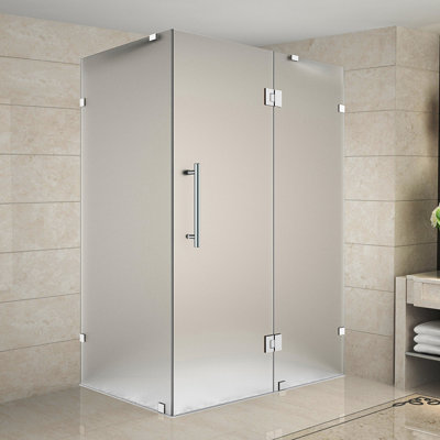 Cabine de douche rectangulaire à charnière 35 po x 72 po Avalux